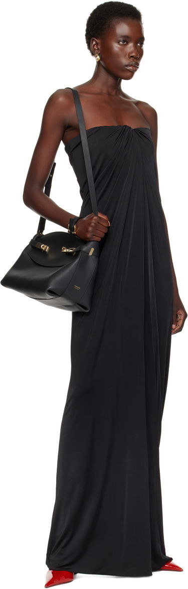 Kabelka FERRAGAMO Salvatore Ferragamo Hug Soft Crossbody Bag Čierna | 766676, 3