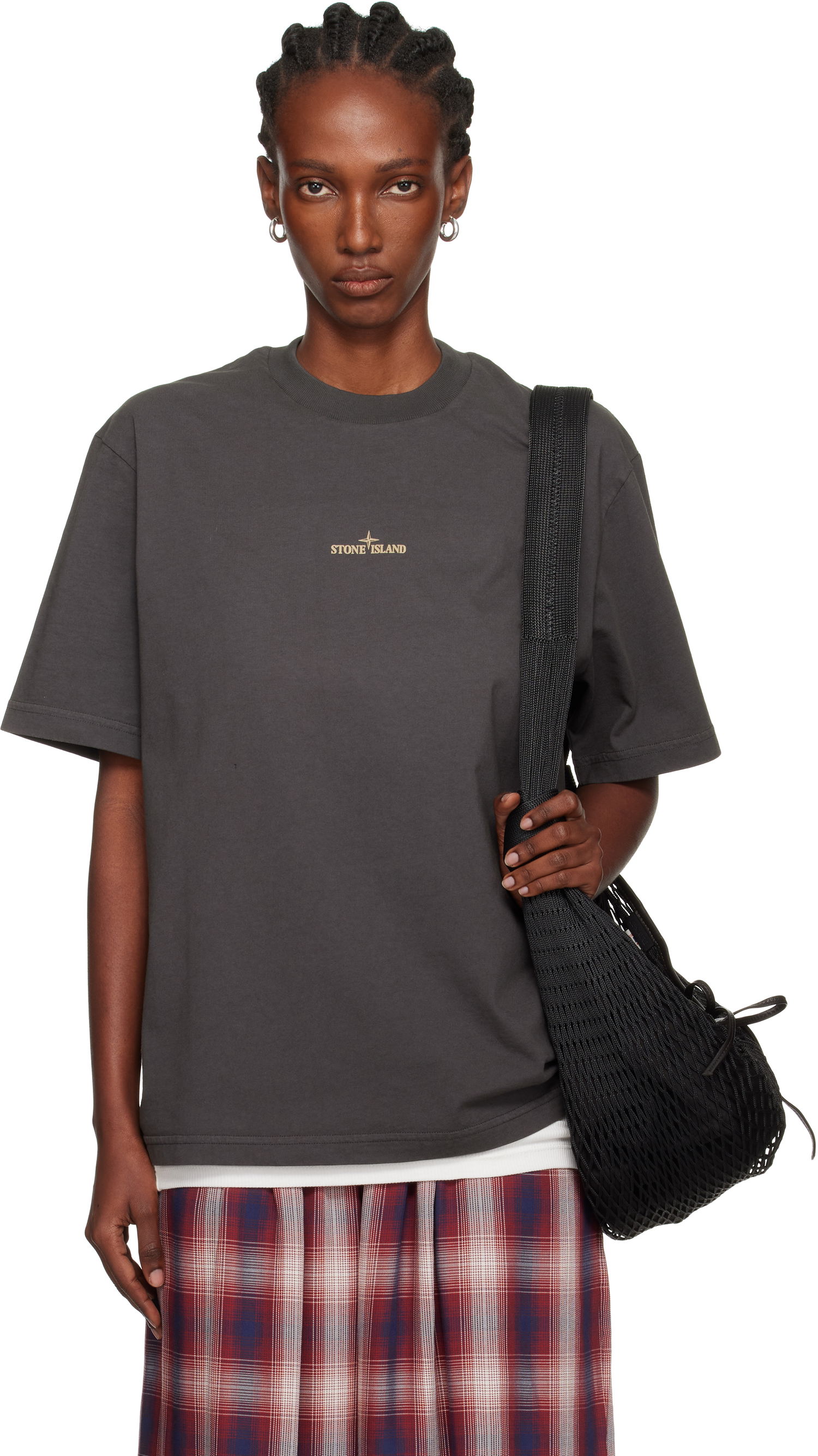 Tričko Stone Island Stone Island Combed Organic Cotton Jersey T-Shirt Šedá | K2S15 2100037 S0197, 0