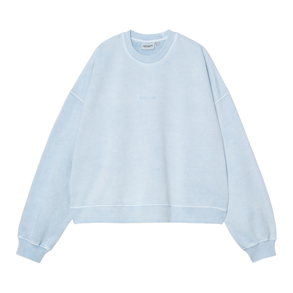 Sveter Carhartt WIP Benton Garment Dyed Sweatshirt Modrá | I034511_4, 0