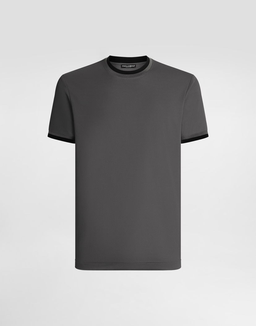 Tričko Dolce & Gabbana Dolce & Gabbana Jersey T-Shirt Šedá | G8SW4THU7VEN0352