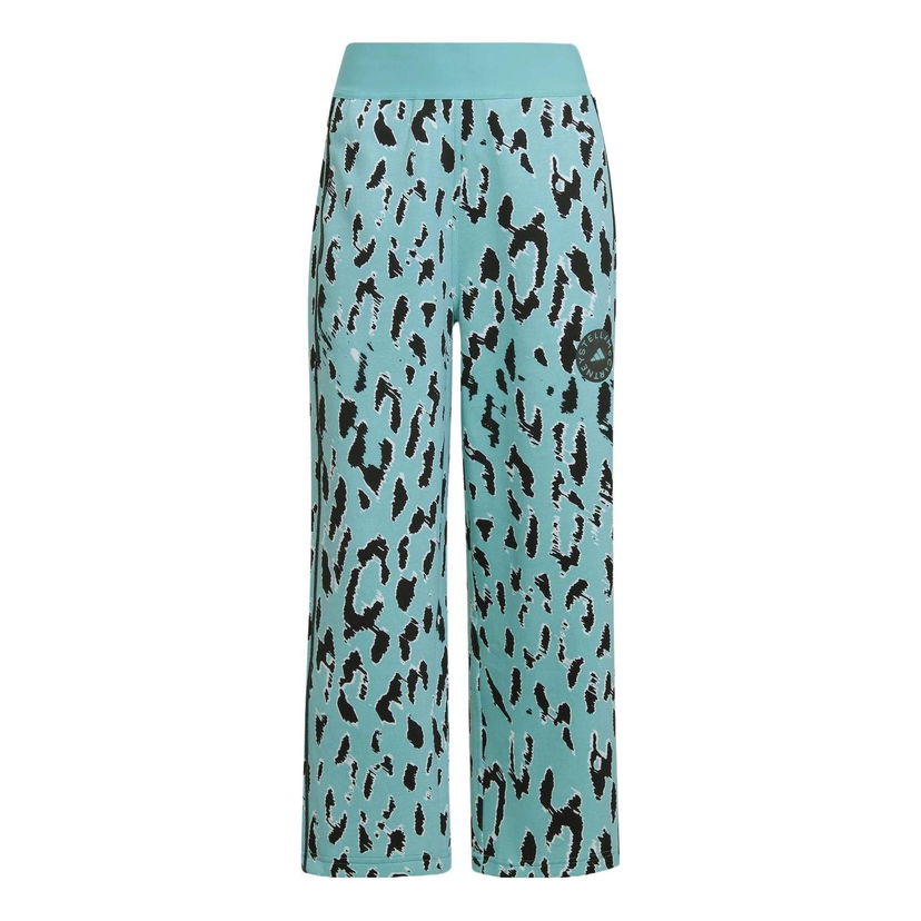 Nohavice adidas Originals Stella McCartney Cropped Printed Pants Modrá | HA8965