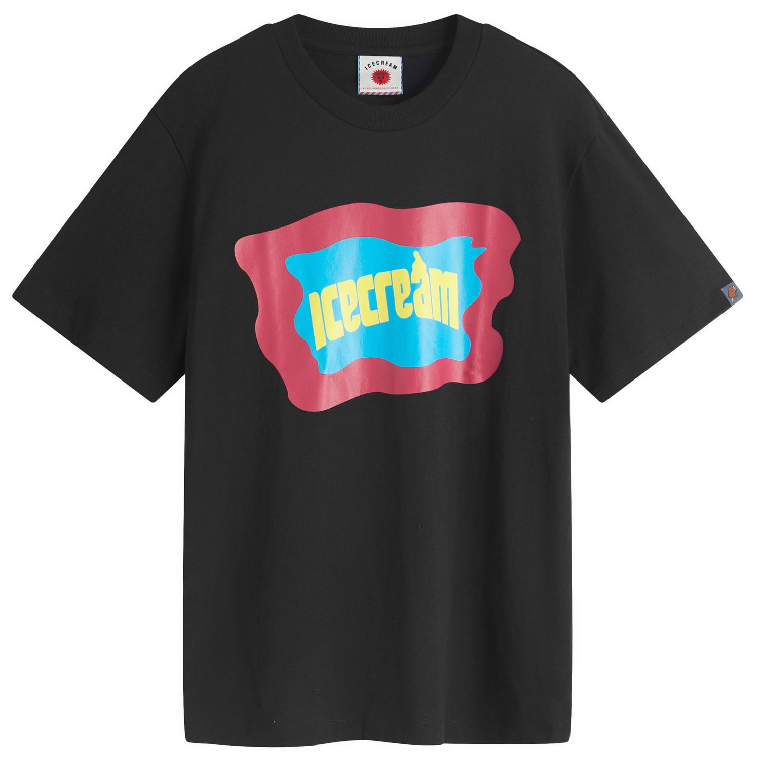 Tričko BBC IceCream ICECREAM Block Logo T-Shirt, Size Large Čierna | IC25143-BLK, 0