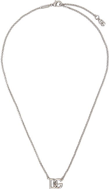 Náhrdelník Dolce & Gabbana Silver Rolo Chain 'DG' Necklace Metalická | WNN5W3W1111, 0