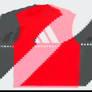 Tielko adidas Performance Basketball Sleeveless T-Shirt Červená | JE3770, 4