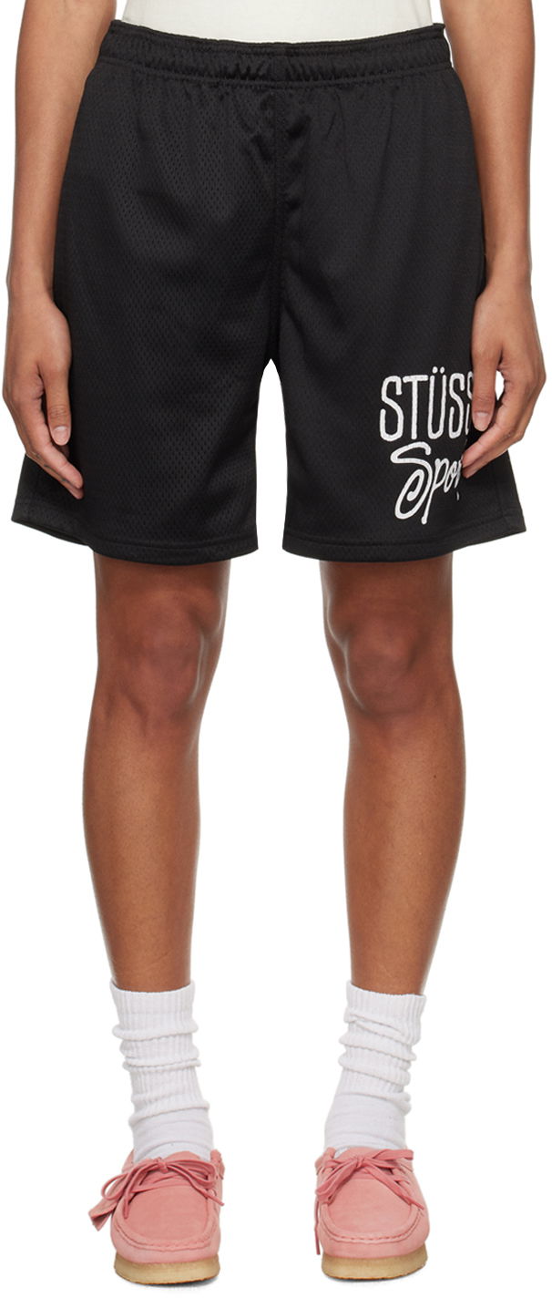 Šortky Stüssy Black 'Sport' Shorts Čierna | 112307