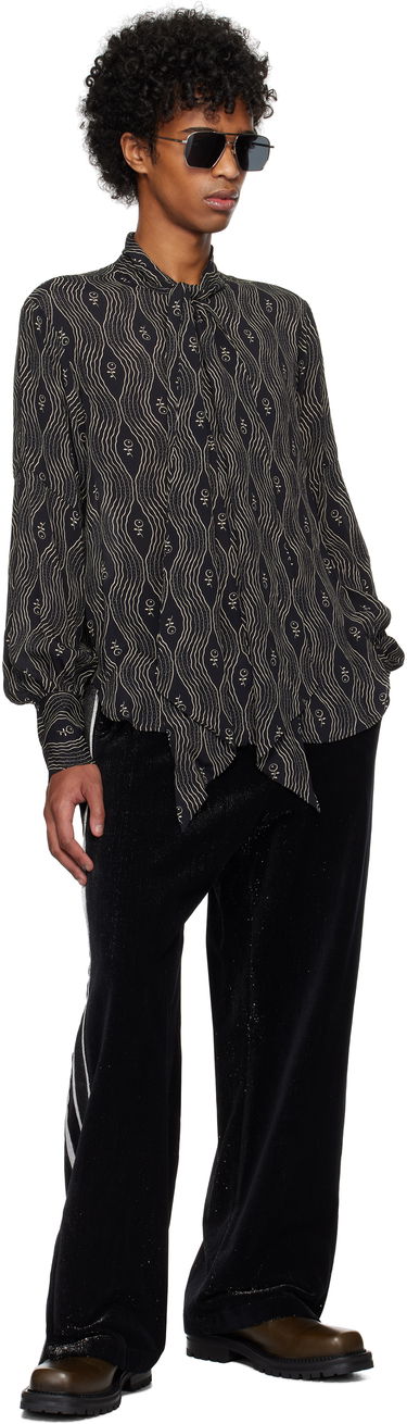 Košeľa Anna Sui Anna Sui Printed Tie-Neck Shirt Čierna | M1025B22, 3