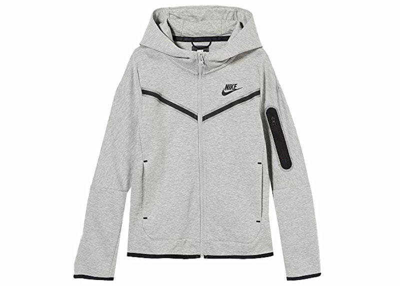 Mikina Nike Kids' Sportswear Tech Fleece Full-Zip Hoodie Šedá | CU9223-063, 0
