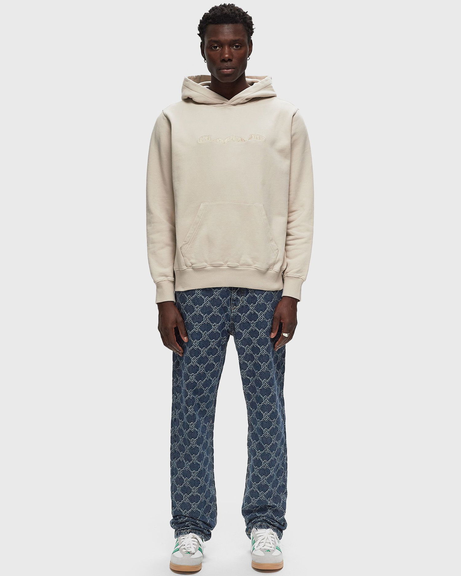 Mikina ØLÅF WAVY DRIFT HOODIE Béžová | M180209-CEMENT, 1