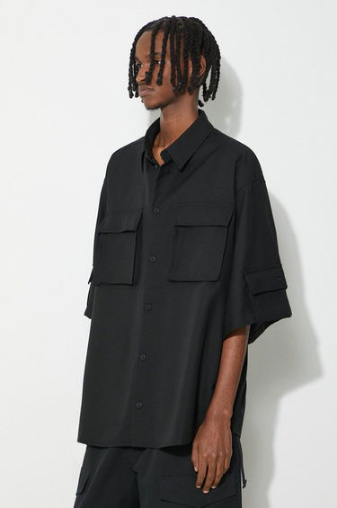 Košeľa 032C Tailored Flap Pocket Shirt Čierna | SS24.W.0060, 0