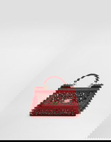 Kabelka Dolce & Gabbana Small Sicily Embellished Handbag Červená | BB7116C9S4880305, 0