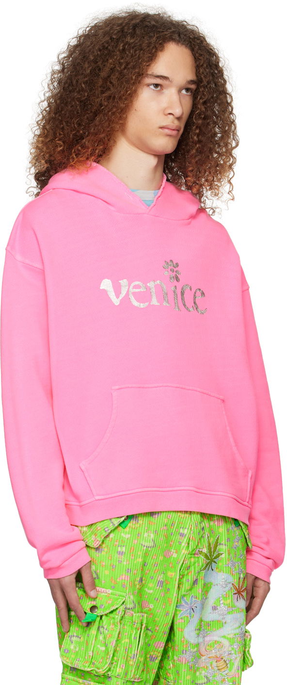 Mikina ERL Venice Print Hoodie Ružová | ERL07T031, 1