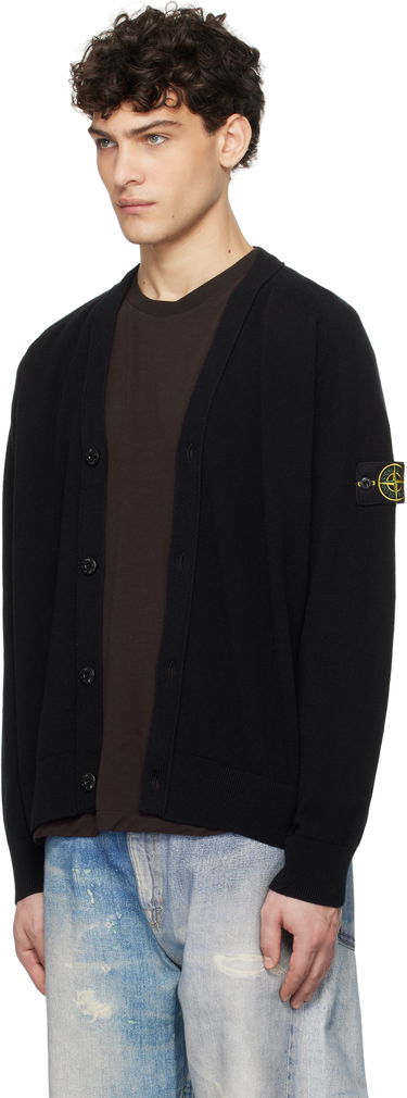 Sveter Stone Island Stone Island Light Geelong Wool Cardigan Čierna | K1S15 5100023 S00B4, 3