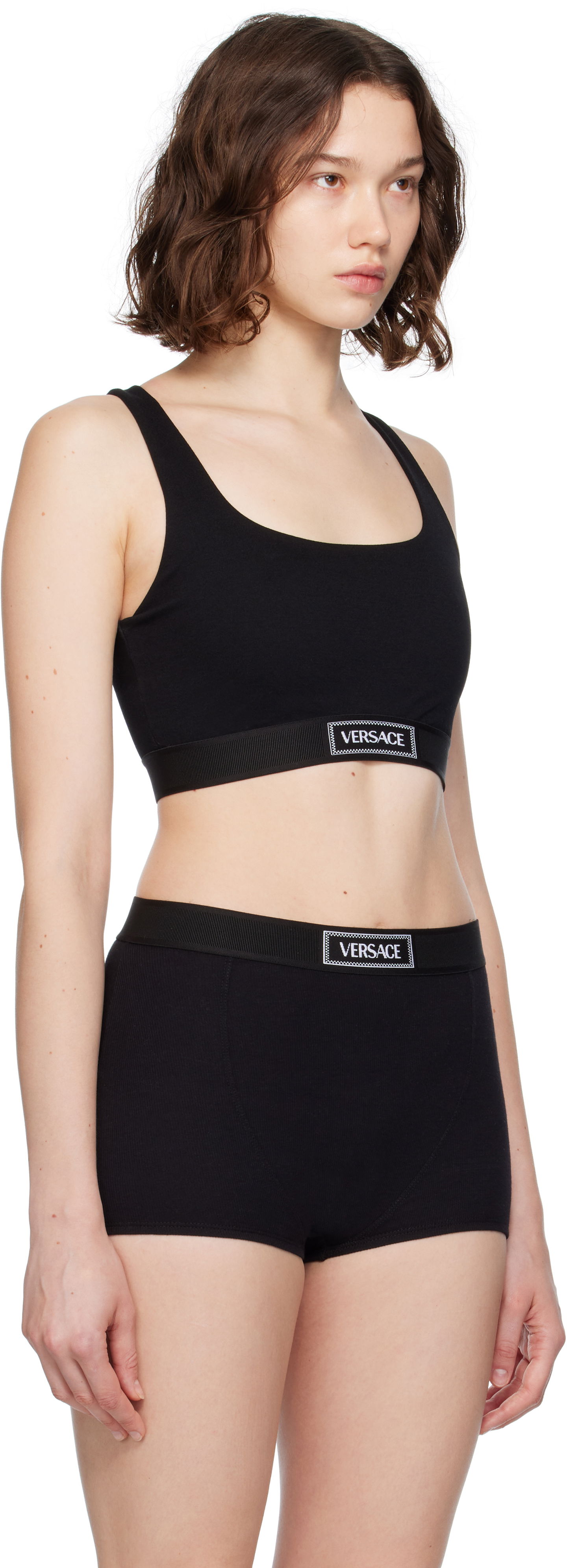 Podprsenka Versace Versace 90s Elastic Bra Čierna | 1015880_1A12037, 1