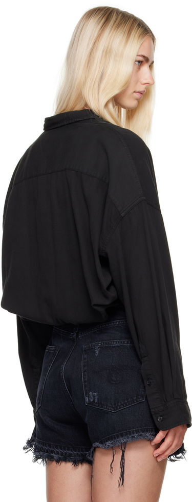 Košeľa R13 R13 Crossover Bubble Shirt Čierna | R13WR269-R380B, 2