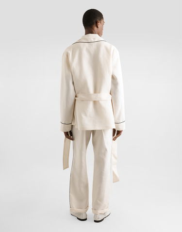 Pyžamo Dolce & Gabbana Dolce & Gabbana Linen Pajama Pants Biela | GVRMATFU4MCW0001, 2