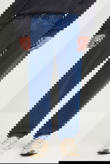 Džínsy Carhartt WIP Relaxed Fit Newel Pant Modrá | I033123.E74J, 0