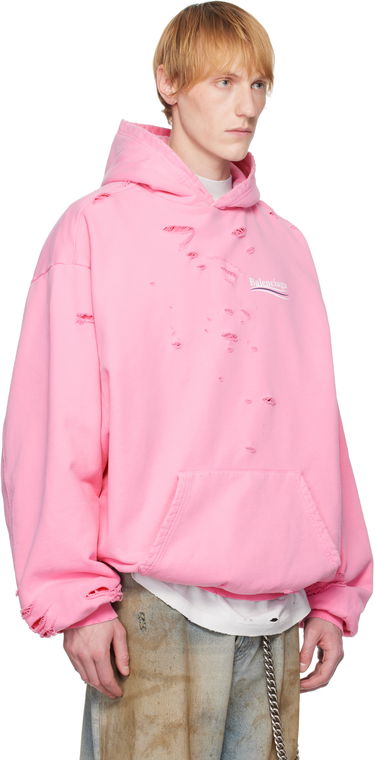 Mikina Balenciaga Balenciaga Political Campaign Destroyed Hoodie undefined | 818557TRVP9, 1