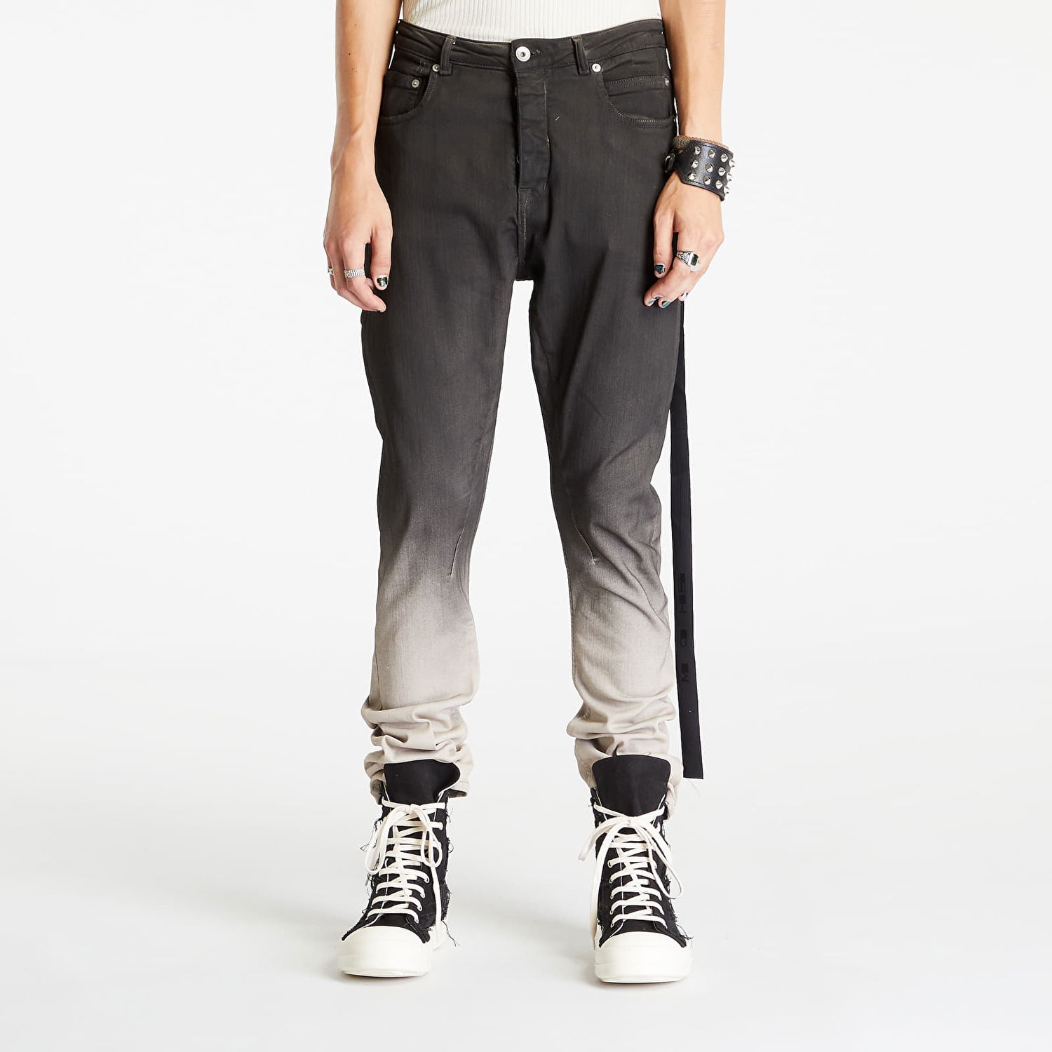 Džínsy Rick Owens Detroit Cut Jeans Šedá | DU02C5366 SBEDE 19D, 0