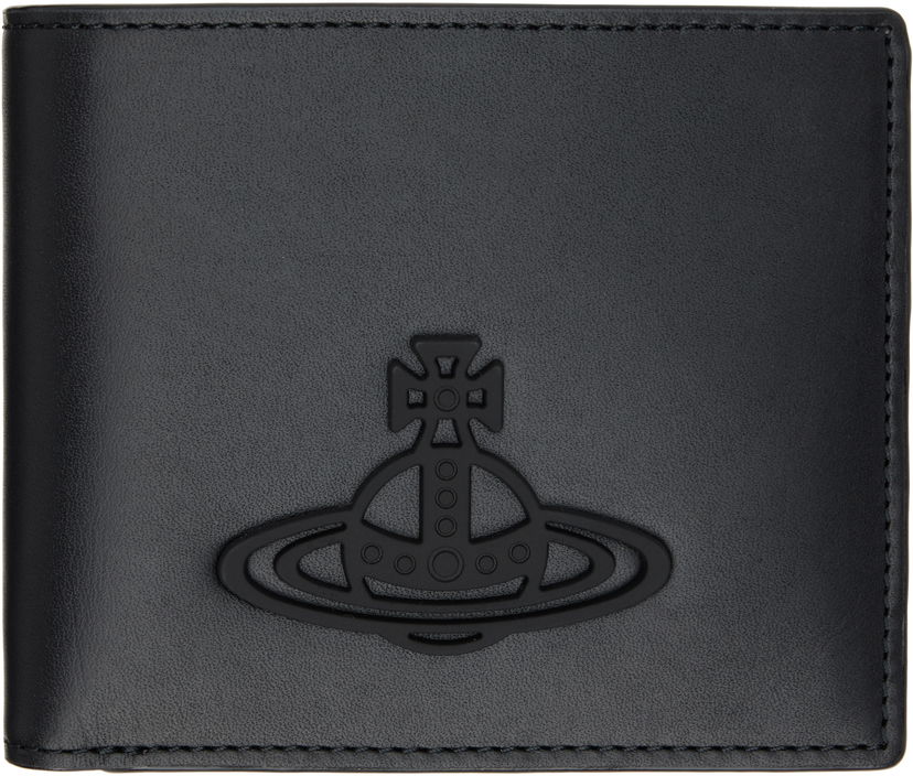 Peňaženka Vivienne Westwood Vivienne Westwood Leather Bifold Wallet with Orb Čierna | 5107004LM-L00AR-