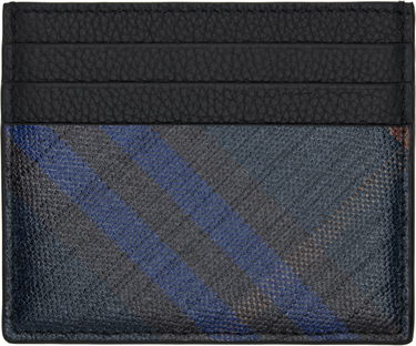 Peňaženka Burberry Burberry Tall Check Card Holder Čierna | 8112344, 0