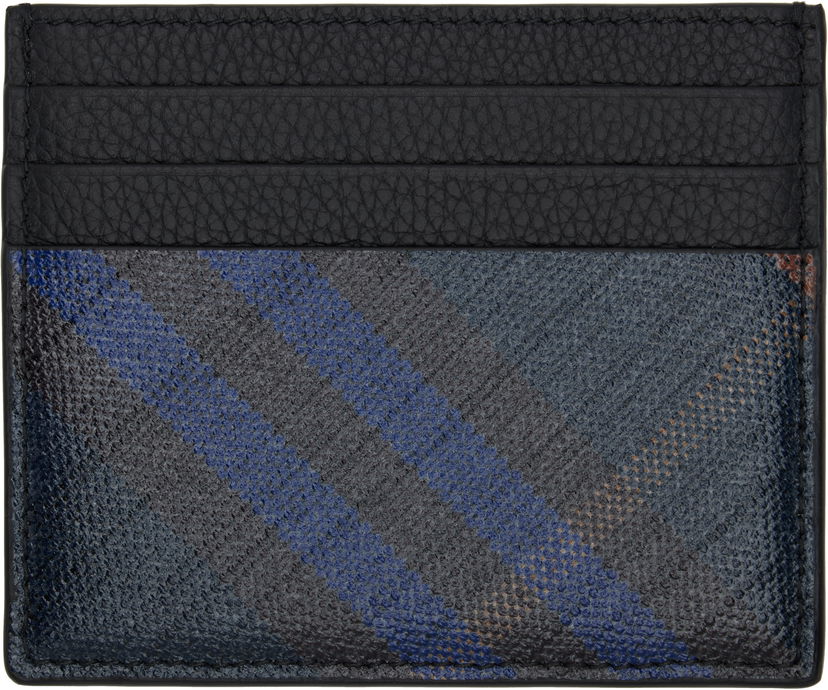 Peňaženka Burberry Burberry Tall Check Card Holder Čierna | 8112344