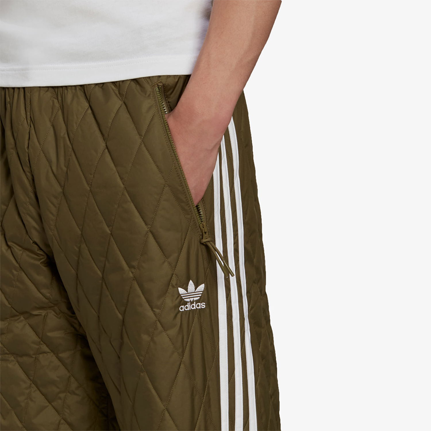 Nohavice adidas Originals Quilted Sst Track Pants Zelené | H11431, 1