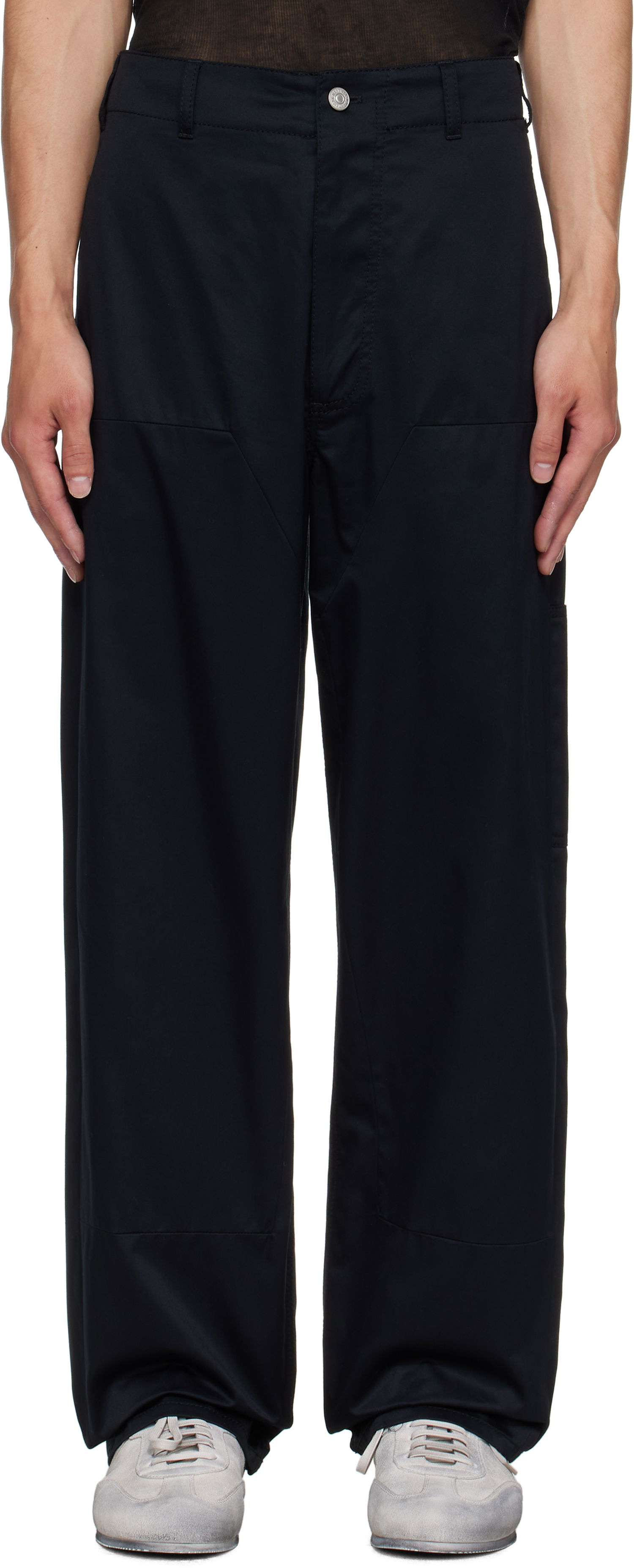 Nohavice Maison Margiela MM6 Maison Margiela Cotton Trousers Čierna | SH0KA0046 M35368, 0