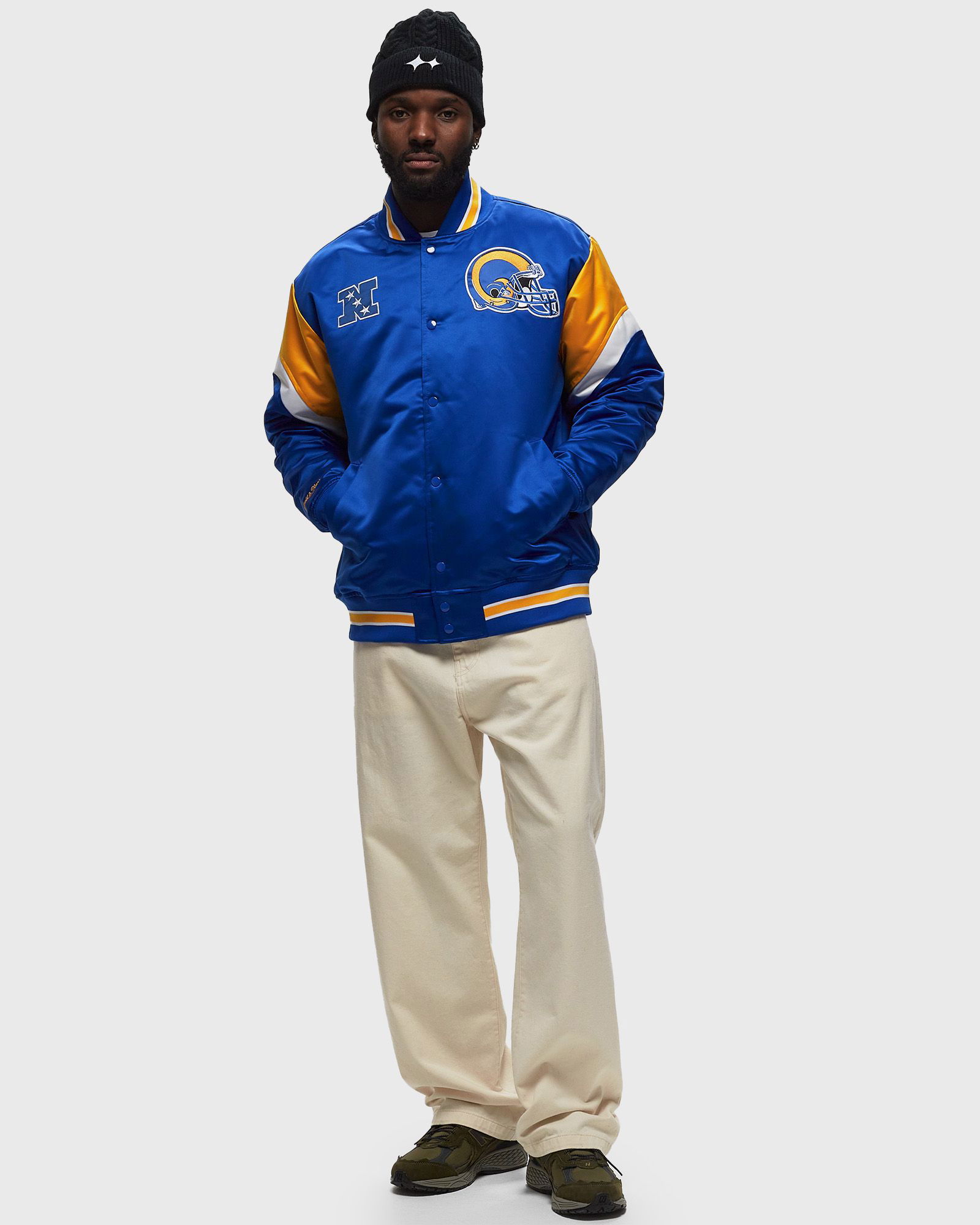 NFL HEAVYWEIGHT SATIN JACKET LOS ANGELES RAMS