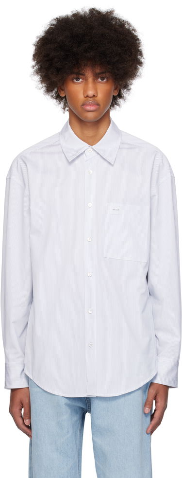 Košeľa WOOYOUNGMI WOOYOUNGMI Striped Regular Shirt Biela | W243SH08, 0