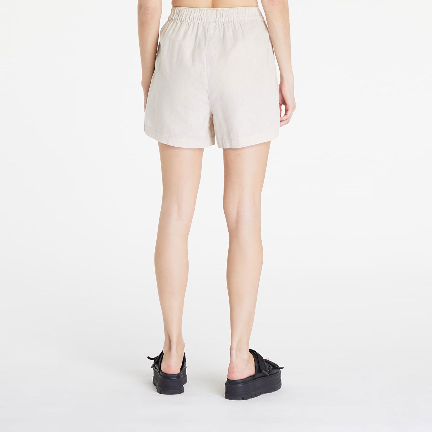 Šortky Urban Classics Linen Mixed Boxer Shorts Soft Seagrass Béžová | TB6848-03680, 1