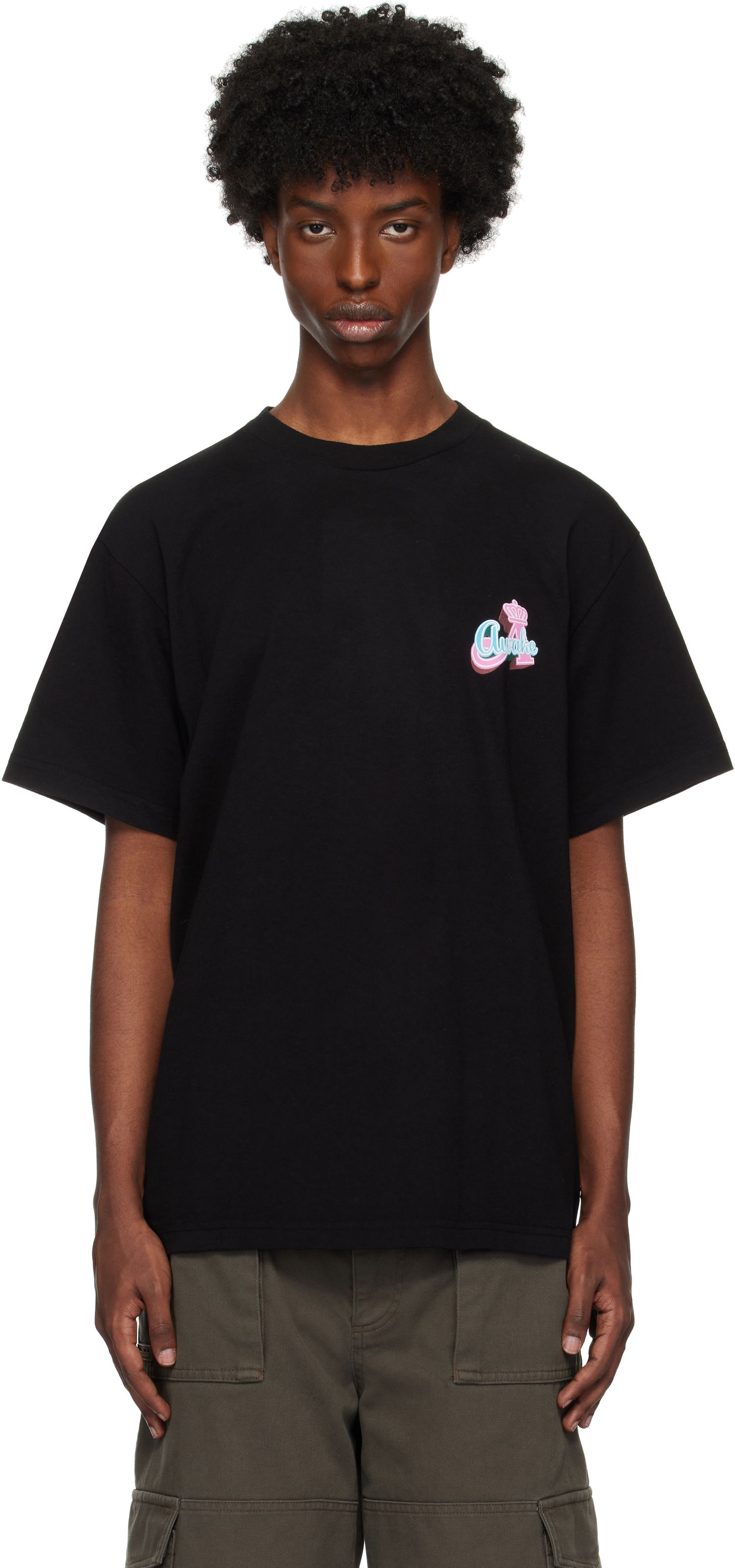 Tričko Awake NY Crown 'A' T-shirt Čierna | AWK-FW24-TS302, 0