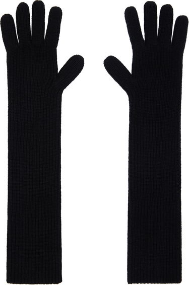 Rukavice Loulou de Saison Loulou de Saison Milos Cashmere Long Gloves Čierna | MILOS, 1