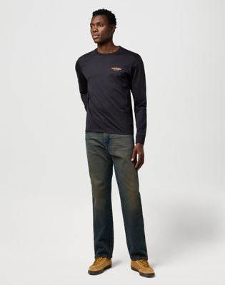 Džínsy Wrangler Frontier Low Stretch Relaxed Straight Jeans 38x34 Modrá | 112370956:38:34, 1