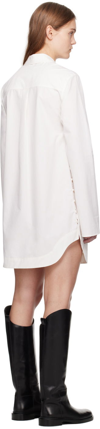 Šaty Loulou de Saison Loulou de Saison Eknath Mini Shirt Dress Biela | EKNATH, 2