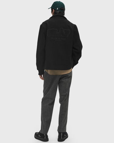Bomber bunda ØLÅF Wool Varsity Coach Jacket Čierna | M190603, 1