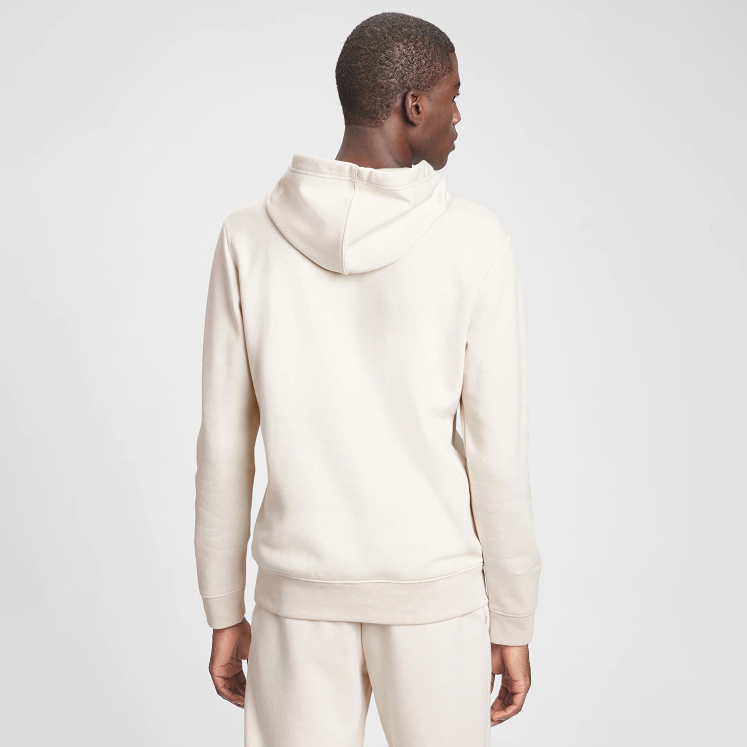 Mikina GAP Logo Pullover Hoodie Unbleached White Biela | 738102-10, 1