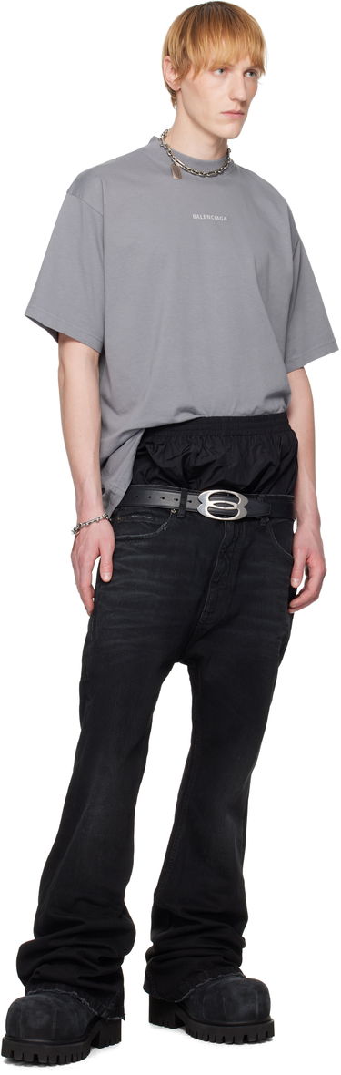 Džínsy Balenciaga Balenciaga Layered Jeans Čierna | 814224TRW58, 4