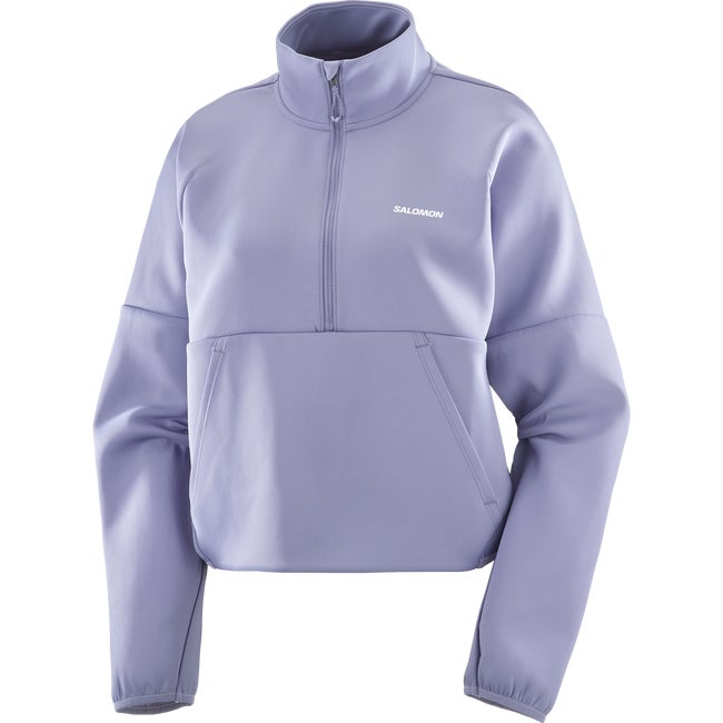 Sveter Salomon Shakeout Half Zip Pullover Fialová | LC2418100, 1