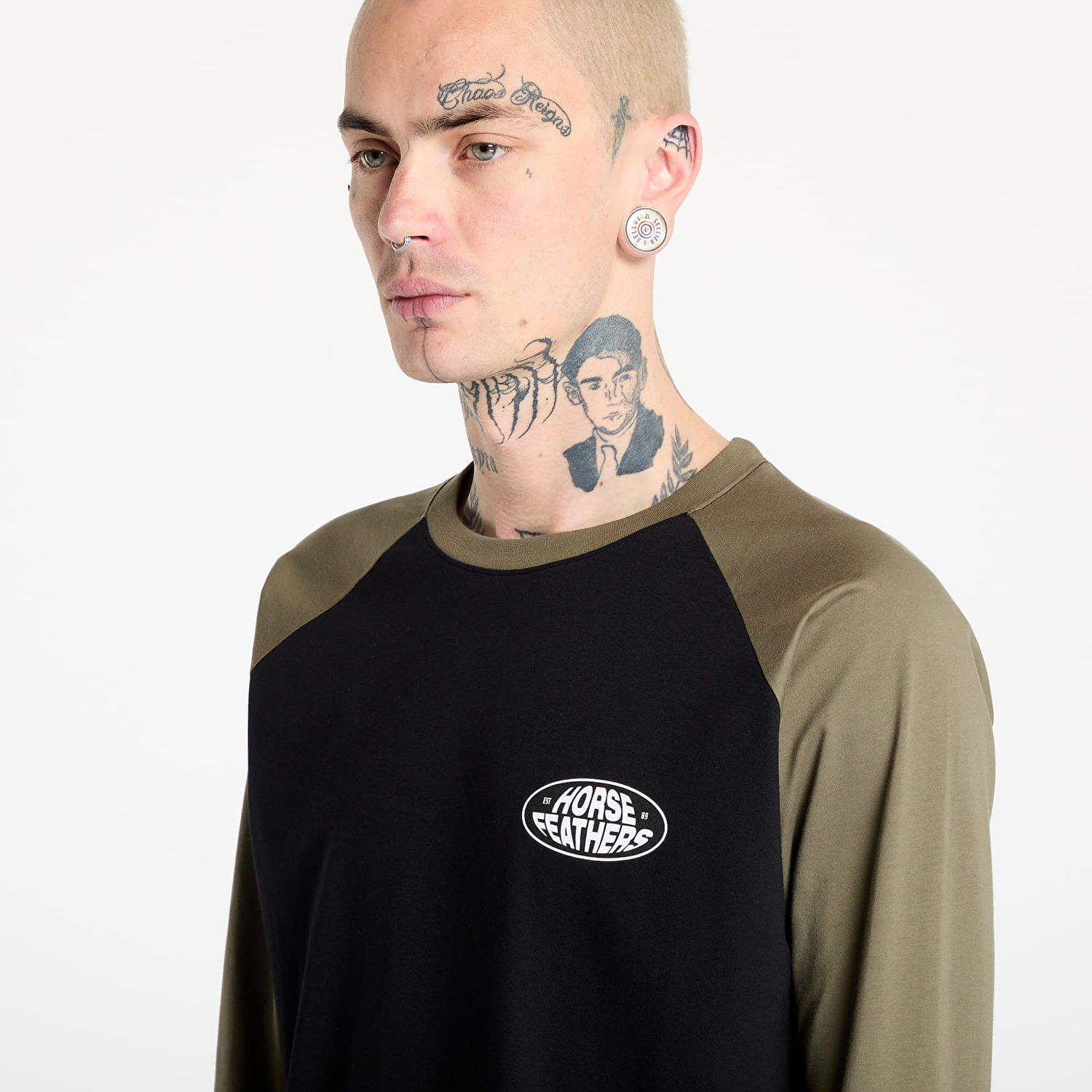 Tričko Horsefeathers Horsefeathers Dynamo Raglan T-Shirt Zelené | SM1380B, 1