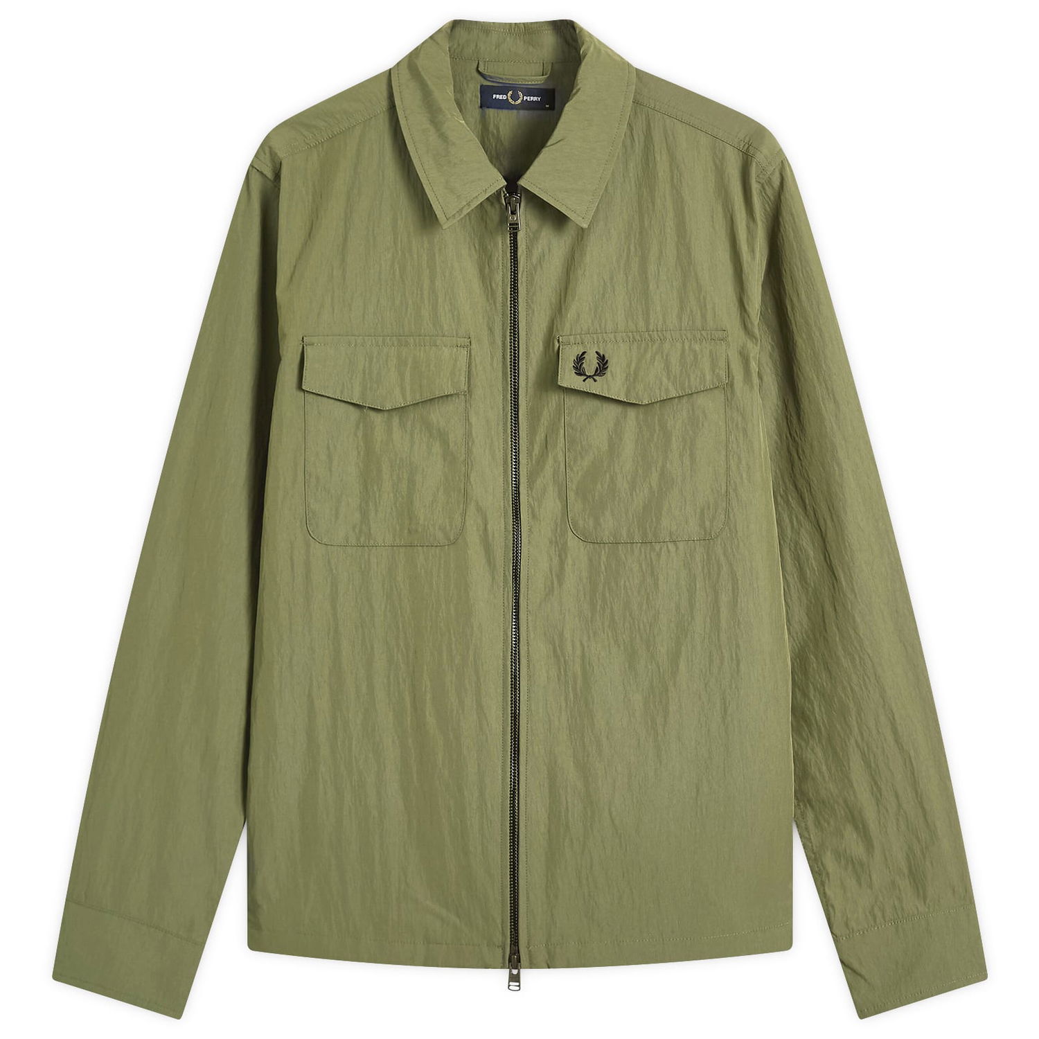 Košeľa Fred Perry Fred Perry Zip Through Overshirt Zelené | M5684-X21, 1