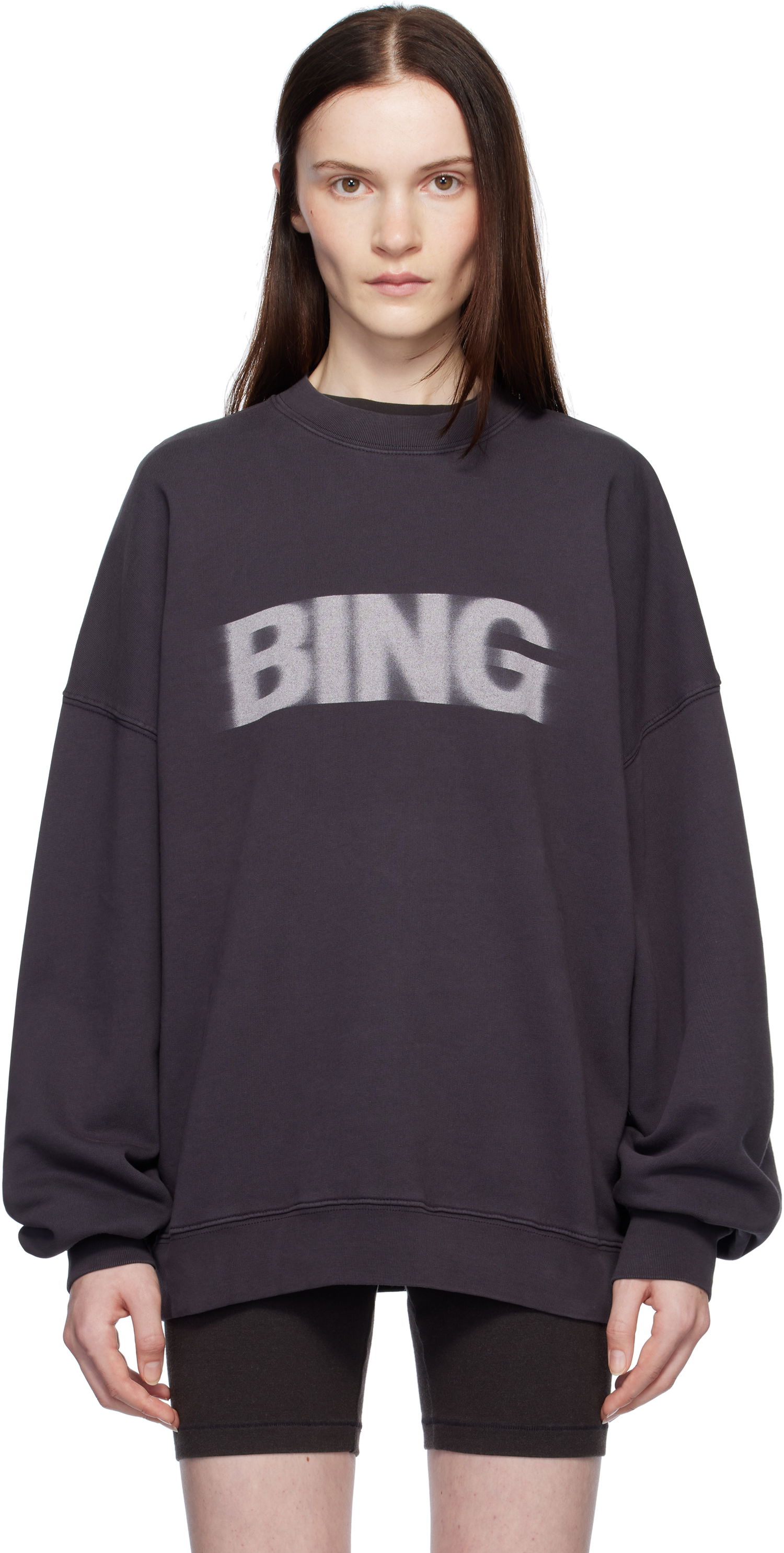 Mikina Anine Bing Miles Sweatshirt Fialová | A-08-10132-VTG1, 0