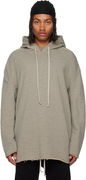 Rick Owens DRKSHDW Concordians Peter Oversized Raw-Edge Pullover Hoodie