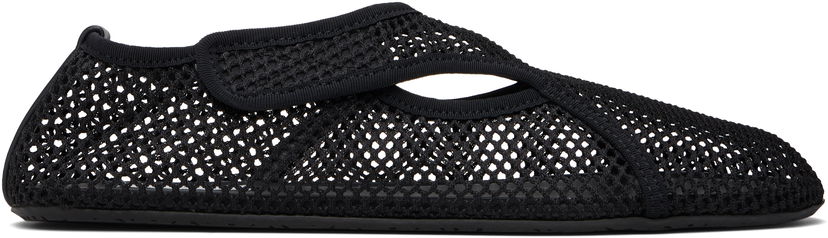 Tenisky a topánky Alaïa ALAÏA Fishnet Ballerina Flats Čierna | AA3A065TK050