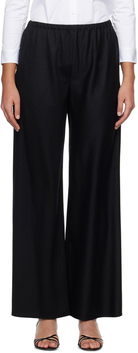 Nohavice The Row Wide Leg Trousers Čierna | 1766-W2107, 0