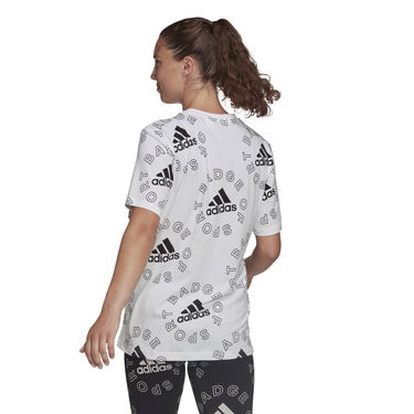 Tričko adidas Performance Allover Print Sports T-shirt Biela | HC9186, 4