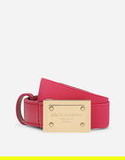 Dolce & Gabbana Stretch Fabric Belt with Logo Tag