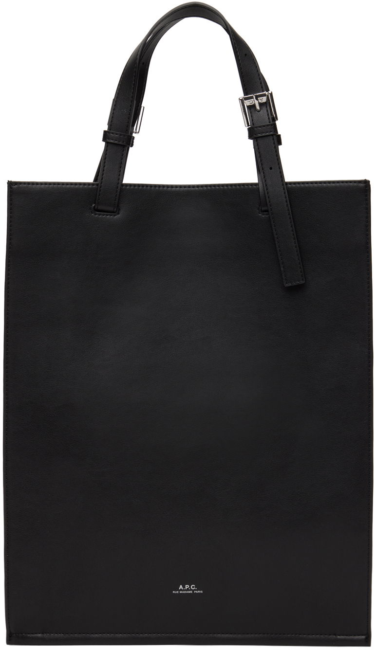 Tote bag A.P.C. A.P.C. Nino Leather Tote Bag Čierna | PUAAT-H61718