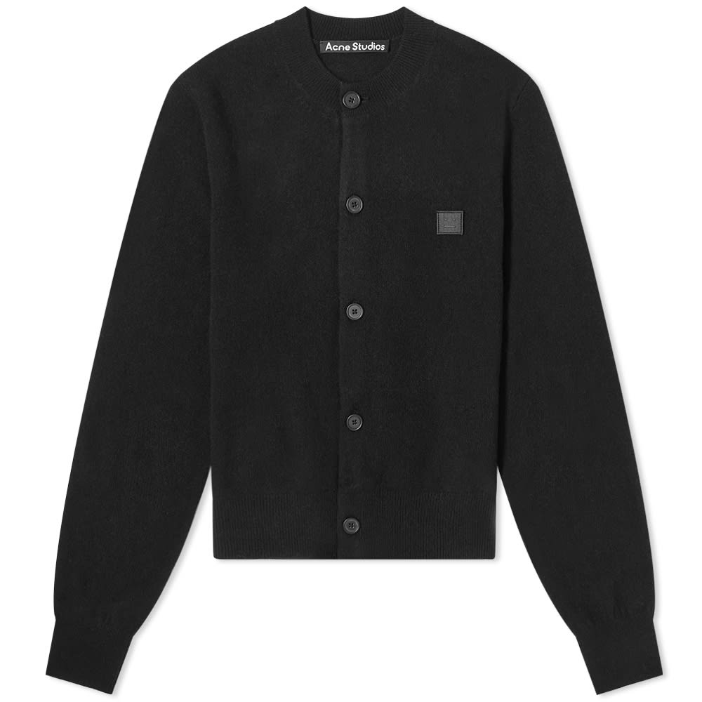 Sveter Acne Studios Keva Face Slim Fit Cardigan Čierna | A60280-900, 0