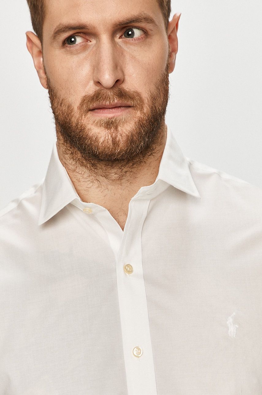 Košeľa Polo by Ralph Lauren Logo-Embroidered Classic Shirt Biela | 712827064002, 0