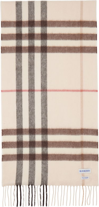 Šál Burberry Check Cashmere Scarf Béžová | 8103011, 1